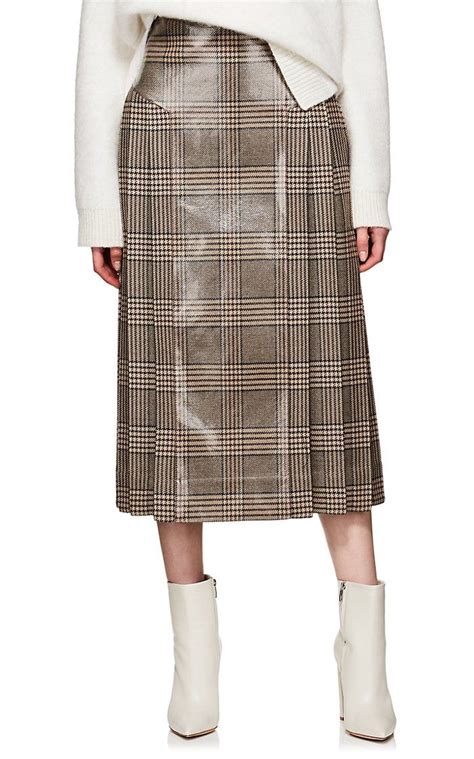 fendi skirt with plaid blouse|fendi designer skirts.